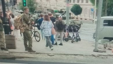 لقطات منشورة للوضع في شوارع روستوف أون دون بمدينة روسيا