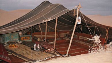 الخيمة البدوية: هندسة معمارية تقليدية تتحدى الزمان والمكان