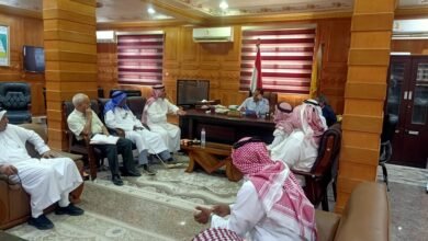 جلسة حوارية مع مشايخ وعواقل مركز الحسنة في وسط سيناء