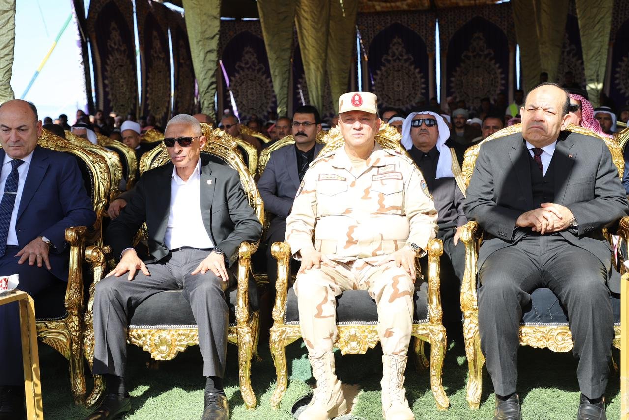 خلال مراسم تسليم وحدات مدينة رفح الجديدة