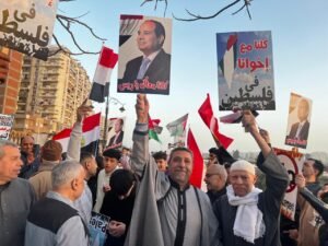 المهندس أيمن حافظ يقود مسيرة حاشدة بطنطا دعما لقرارات الرئيس السيسي والقضية الفلسطينية