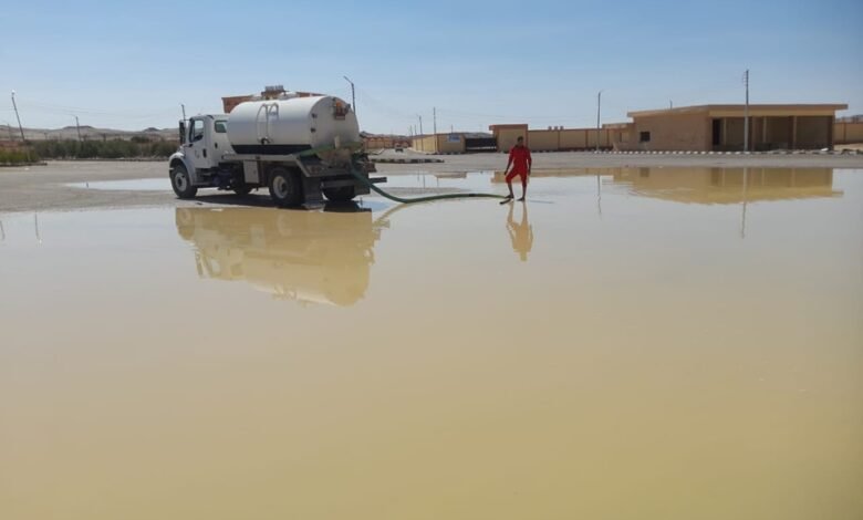 رئيس الحسنة يوجه بإزالة الآثار الناجمة عن السيول