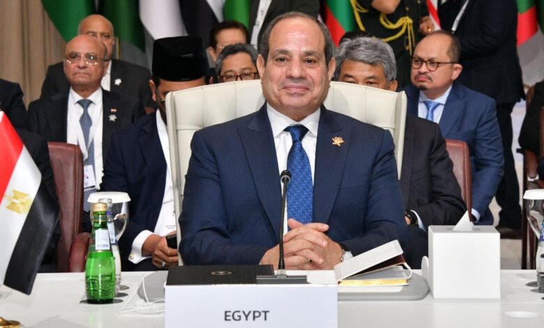 تفاصيل كلمة الرئيس السيسي خلال القمة العربية الإسلامية بالدوحة
