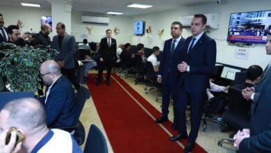 نائب رئيس الحزب والأمين العام يتفقدان غرفة العمليات المركزية لحزب مستقبل وطن