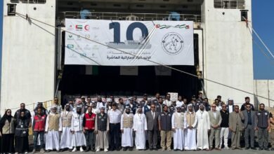 ميناء العريش البحري يستقبل سفينة المساعدات الإنسانية الإماراتية العاشرة لصالح غزة