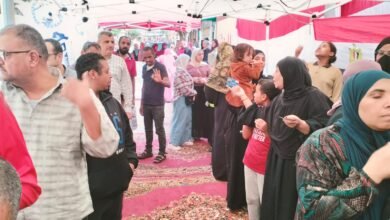 حشد جماهيري كبير أمام لجان الحوامدية وقرية أم خنان بالجيزة في الساعات الأولى من الانتخابات