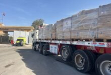 القافلة الإماراتية رقم 300 تعبر إلى كرم أبو سالم تمهيدًا لدخولها غزة ضمن «الفارس الشهم 3»