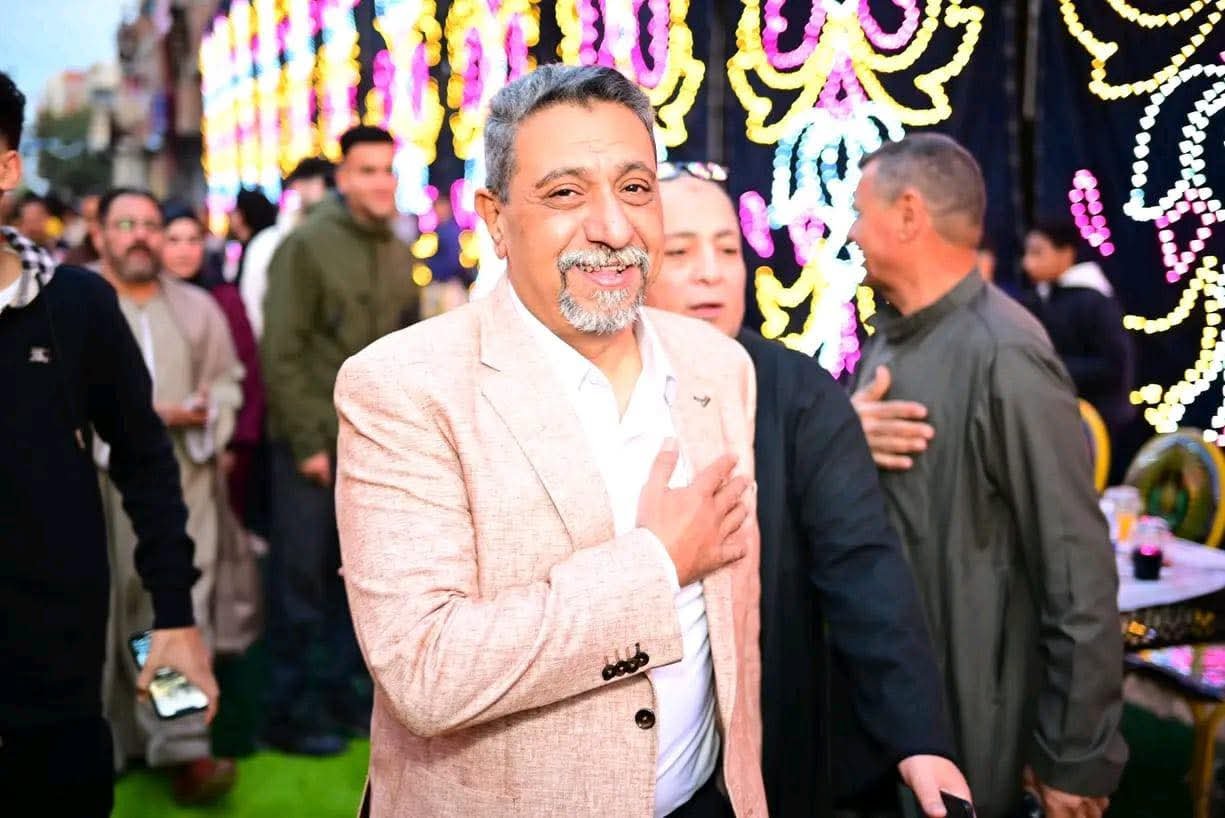 المهندس أيمن حافظ عفرة يشارك في إفطار جماعي بقرية الرملية محافظة الغربية