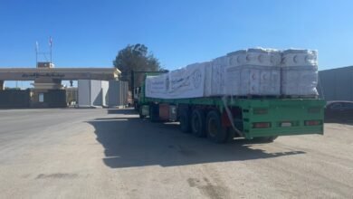 بدعم وكالة الإمارات للمساعدات الدولية: 15 شاحنة في طريقها إلى غزة