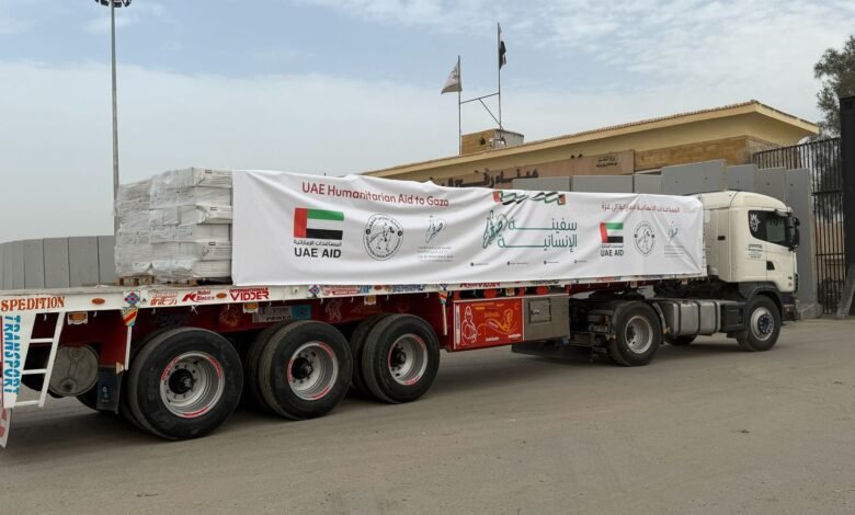 وكالة الإمارات للمساعدات الدولية تسيّر قافلة إنسانية جديدة لدعم الأسر في قطاع غزة