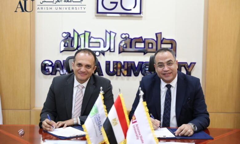 شراكة علمية واعدة: «جامعة العريش» و«جامعة الجلالة» توحّدان الجهود لدعم البحث العلمي والتنمية المستدامة