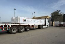 قافلة إماراتية ضخمة بـ53 طناً من المساعدات الطبية تدخل غزة لدعم القطاع الصحي بدعم وكالة الإمارات للمساعدات الدولية
