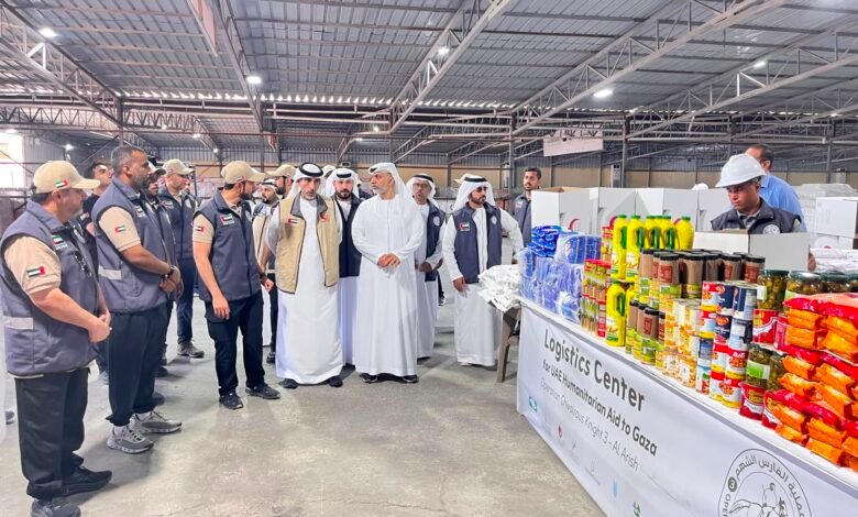 الأمين العام للهلال الأحمر الإماراتي يتفقد مركز العريش اللوجستي لتعزيز تدفق المساعدات إلى غزة ضمن "الفارس الشهم 3"
